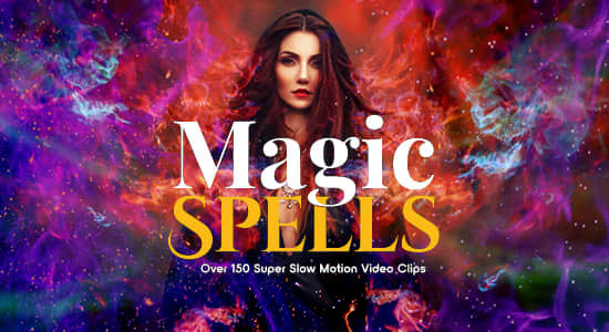 视频素材-153个魔法粒子烟雾火焰特效动画素材-Magic Spell BBV48