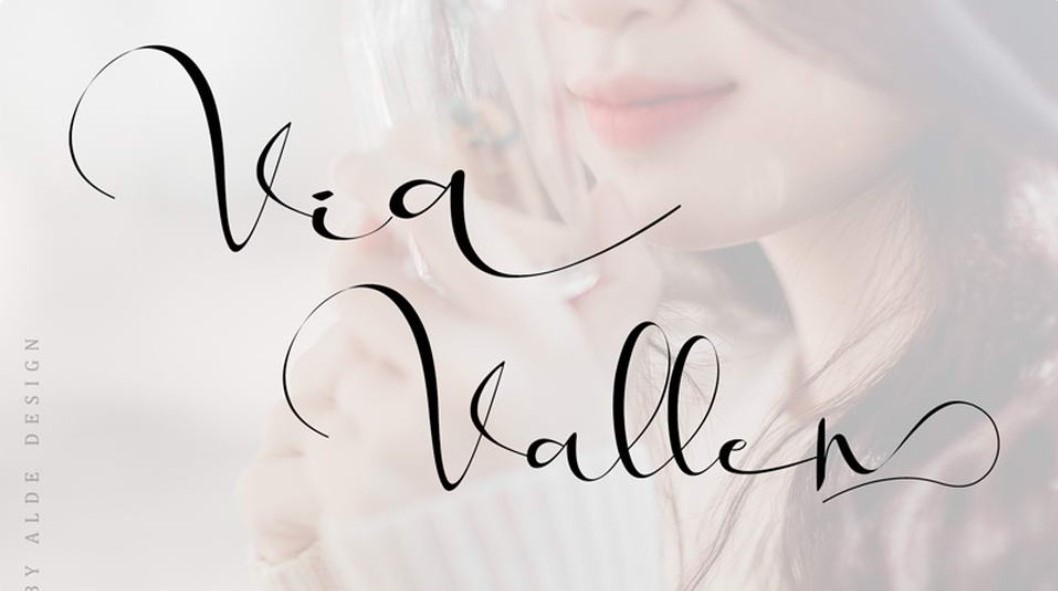 10款纤细优雅的英文手写字体