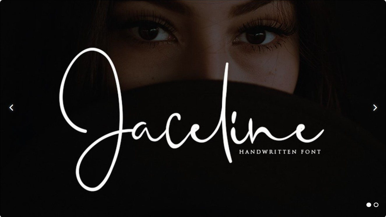 10款纤细优雅的英文手写字体