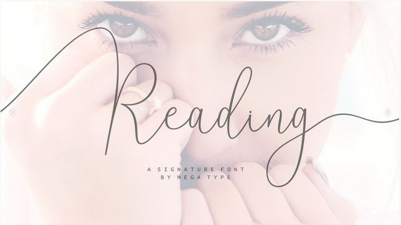 10款纤细优雅的英文手写字体