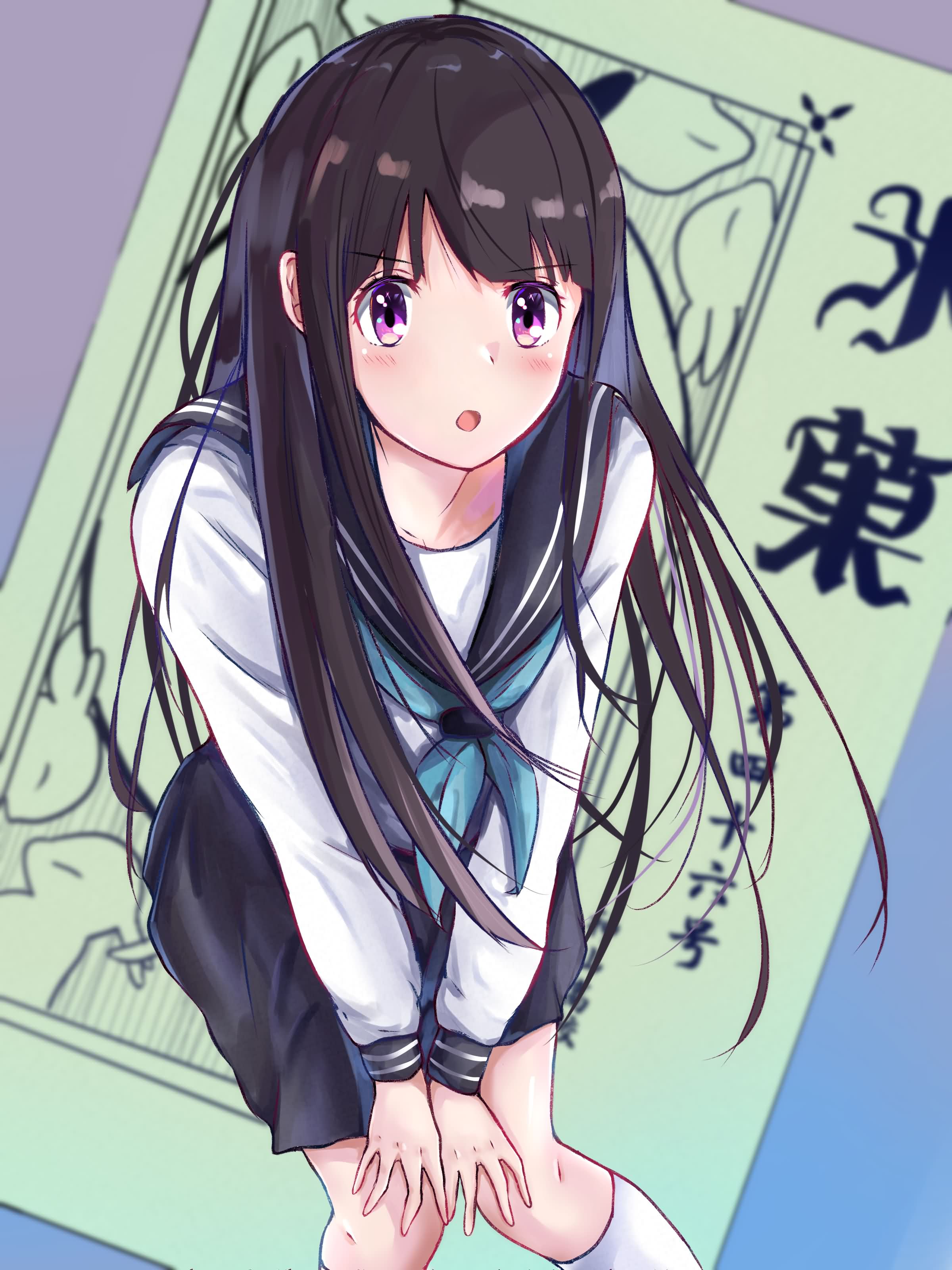 【P站精选】我 对 你 很 好 奇…冰菓《千反田爱瑠》高清墙纸特辑!第3张-皮玩部落 【P站精选】我 对 你 很 好 奇…冰菓《千反田爱瑠》高清墙纸特辑!