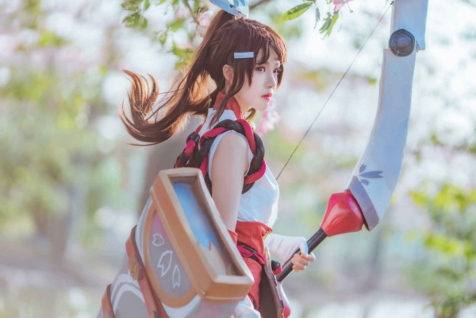 桜桃喵 – 花见巫女 超精美cosplay美图