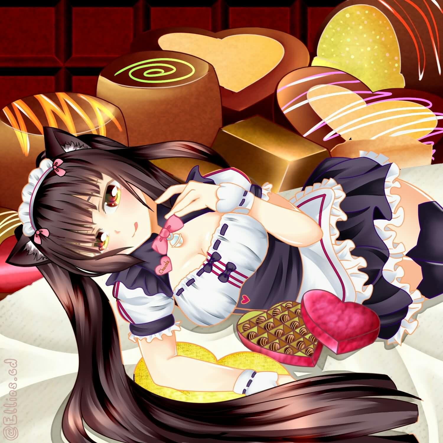 【P站精选】这就是大多数绅士养猫的理由?猫娘乐园《香草与巧克力》高清墙纸特辑!第1张-皮玩部落 【P站精选】这就是大多数绅士养猫的理由?猫娘乐园《香草与巧克力》高清墙纸特辑!