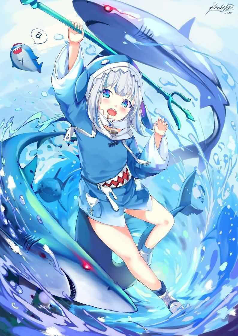 【P站精选】鲨鲨~鲨鲨~虚拟Vtube《噶呜·古拉/Gawr Gura》高清壁纸推荐!第7张-皮玩部落 【P站精选】鲨鲨~鲨鲨~虚拟Vtube《噶呜·古拉/Gawr Gura》高清壁纸推荐!