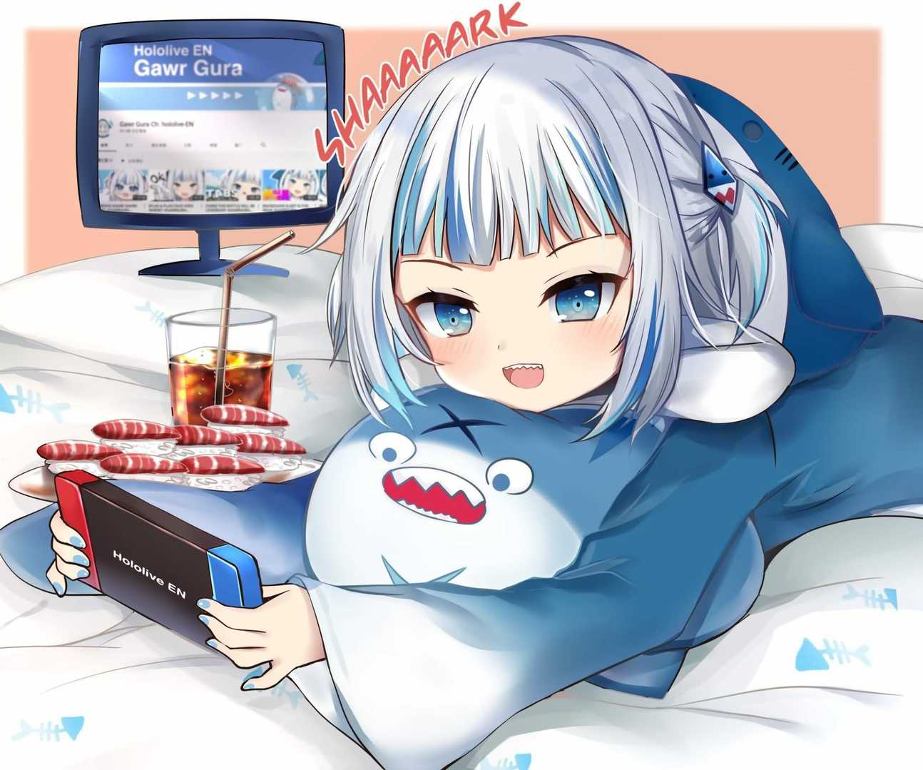 【P站精选】鲨鲨~鲨鲨~虚拟Vtube《噶呜·古拉/Gawr Gura》高清壁纸推荐!第3张-皮玩部落 【P站精选】鲨鲨~鲨鲨~虚拟Vtube《噶呜·古拉/Gawr Gura》高清壁纸推荐!