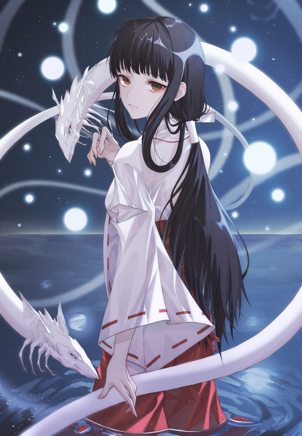 【P站美图】清冷温柔的童年女神！《犬夜叉》桔梗壁纸特辑