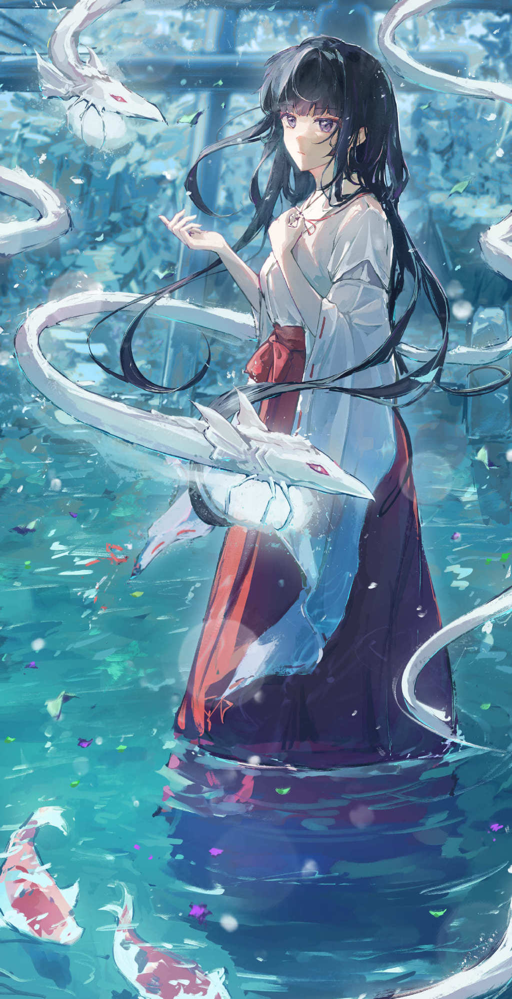 【P站美图】清冷温柔的童年女神！《犬夜叉》桔梗壁纸特辑