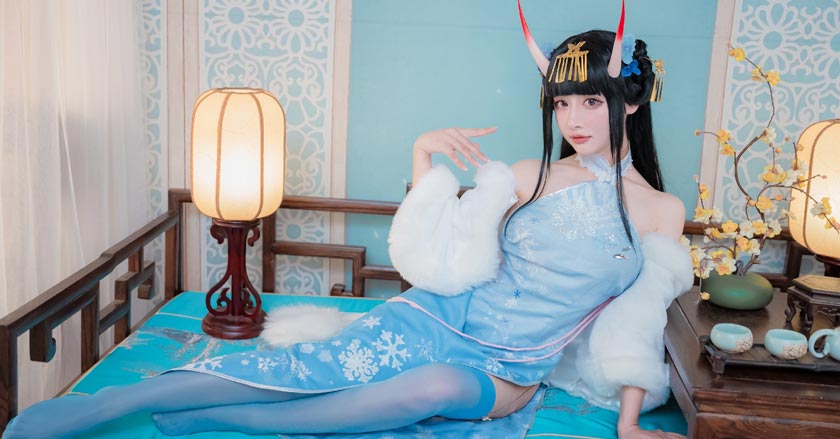 紫氯氯 能代貅旗袍第1张-皮玩部落 紫氯氯 能代貅旗袍