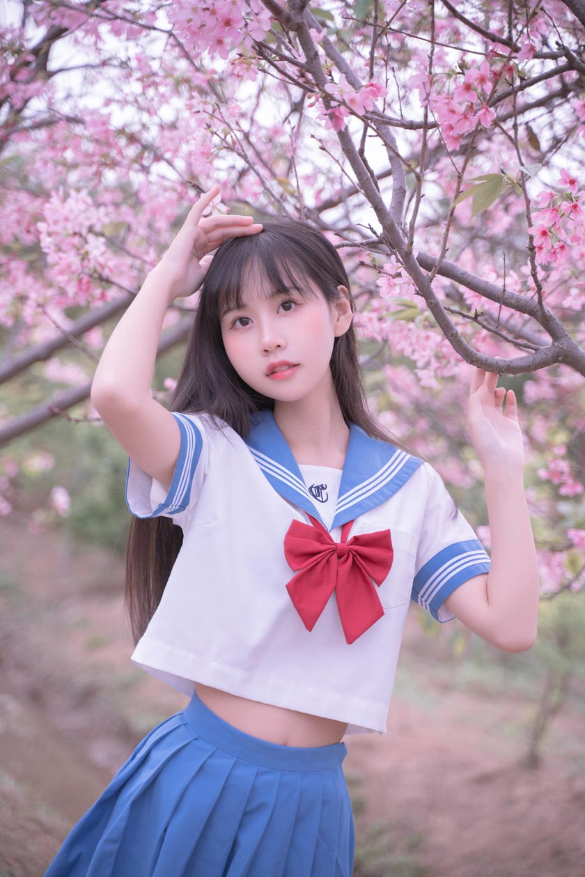 萌芽儿o0 樱花jk第2张-皮玩部落 萌芽儿o0 樱花jk