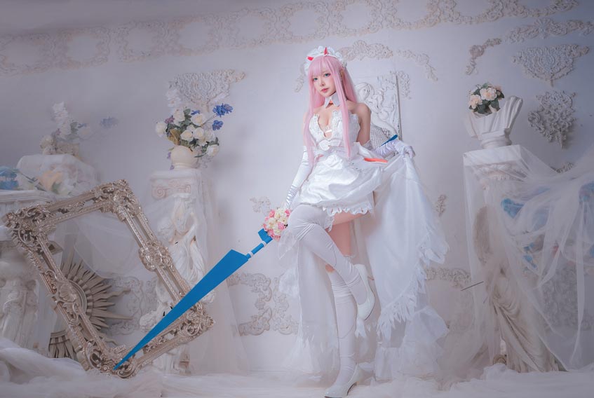 妍子坚不可摧 花嫁COS第1张-皮玩部落 妍子坚不可摧 花嫁COS