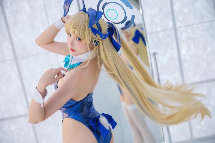 瓜希酱 飞鸟马时兔女郎COS第1张-皮玩部落 瓜希酱 飞鸟马时兔女郎COS