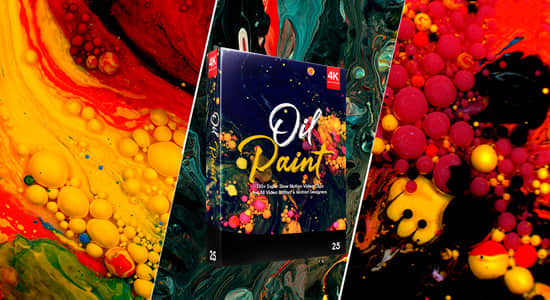 134个微观特效油漆流动特效动画 BBV25-4k视频素材