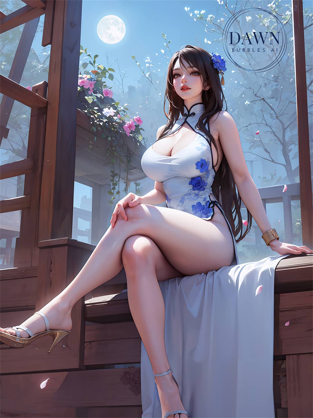 旗袍[AI绘画生成]