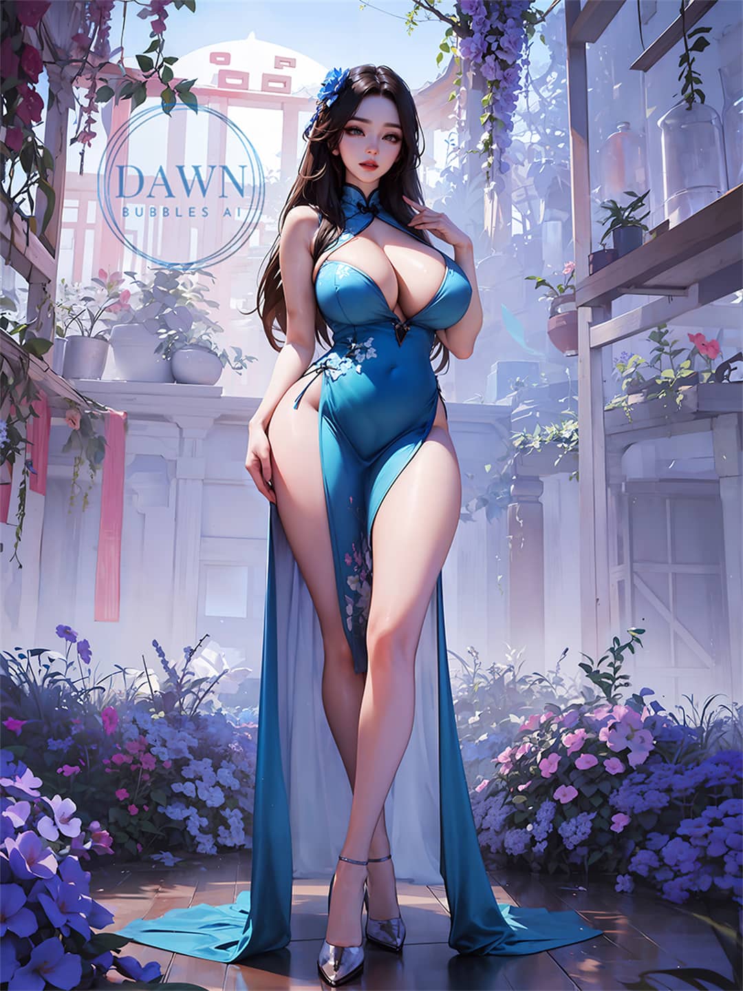 旗袍[AI绘画生成]