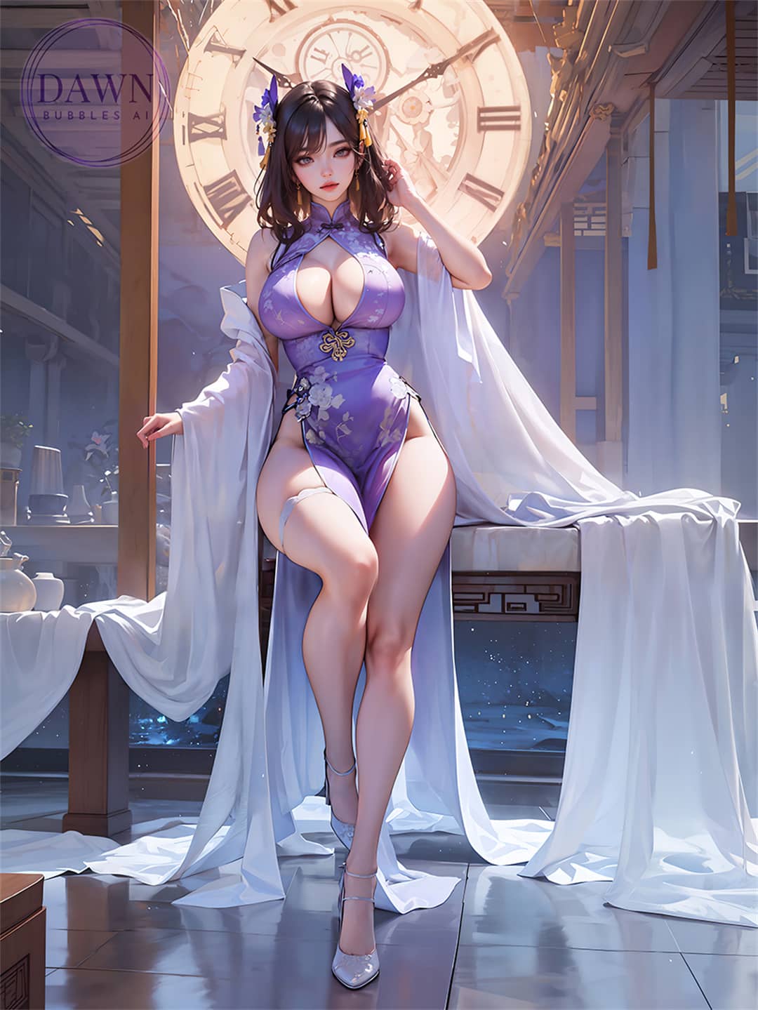 旗袍[AI绘画生成]