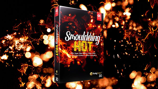 4K视频素材-100个真实木头柴火苗燃烧火堆火焰火花动画素材 BBV30 Smouldering Hot