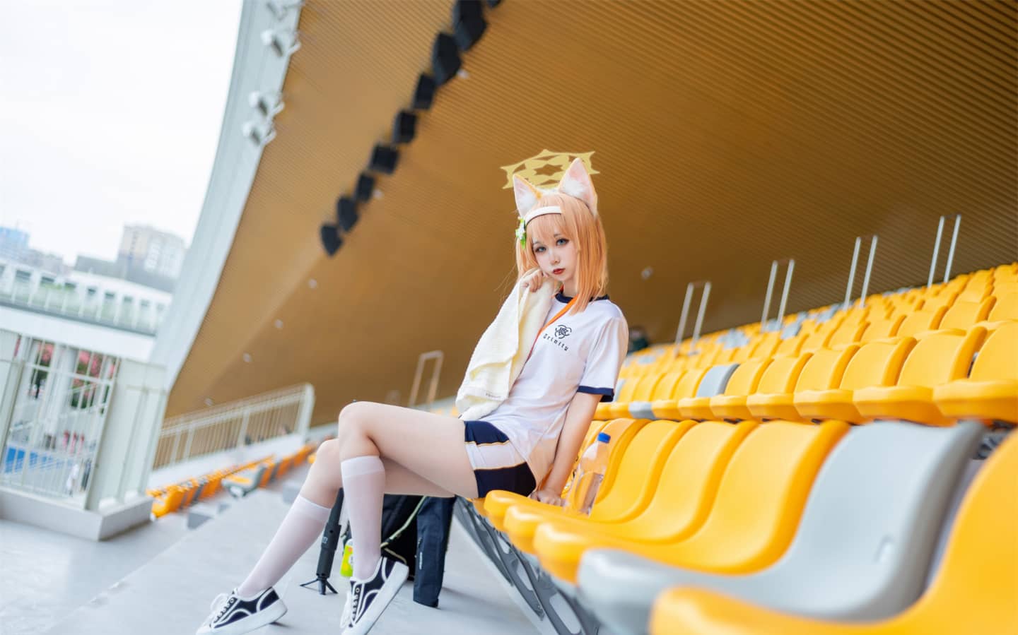 《蔚蓝档案》玛丽体操服cosplay