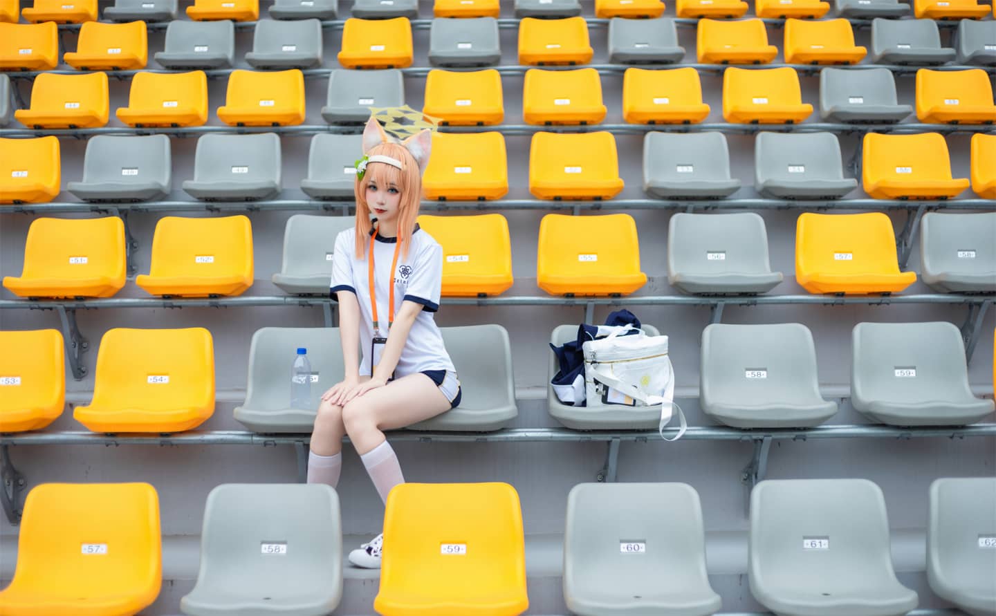 《蔚蓝档案》玛丽体操服cosplay