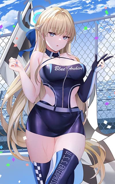 碧蓝档案 飞鸟马时 赛车女郎