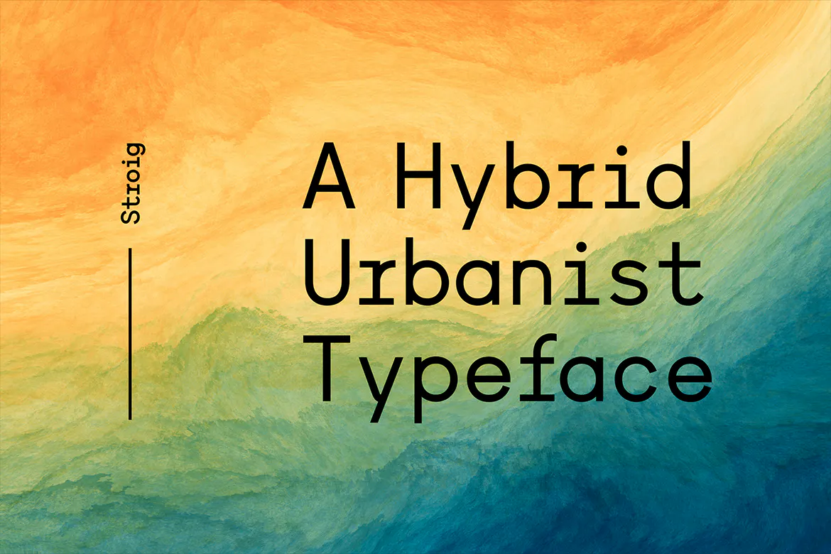 精致混合都市风格的英文无衬线字体 – Stroig
