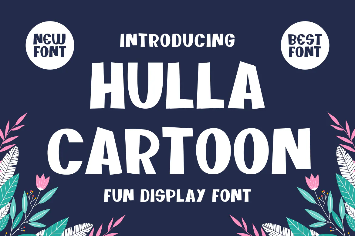 卡通英文字体 Hulla Cartoon