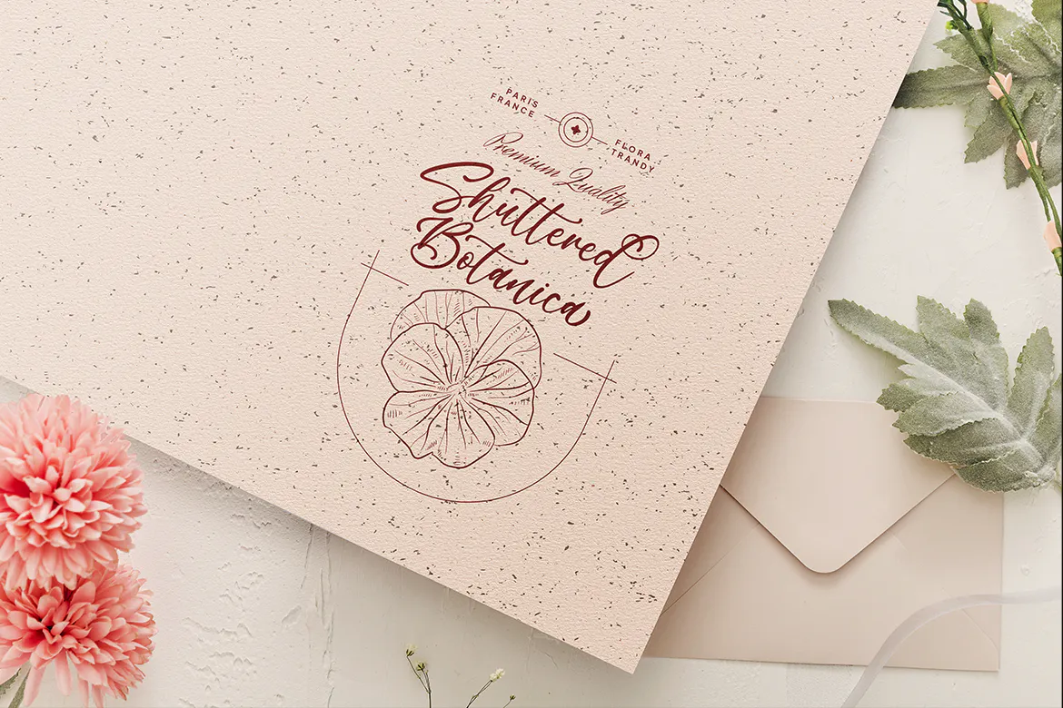 现代优雅手写风格装饰字体 – Shuttered Botanica