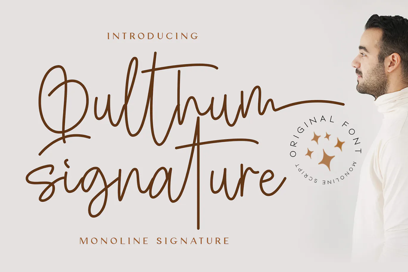 时尚优雅的手写字体 – Qulthum Signature