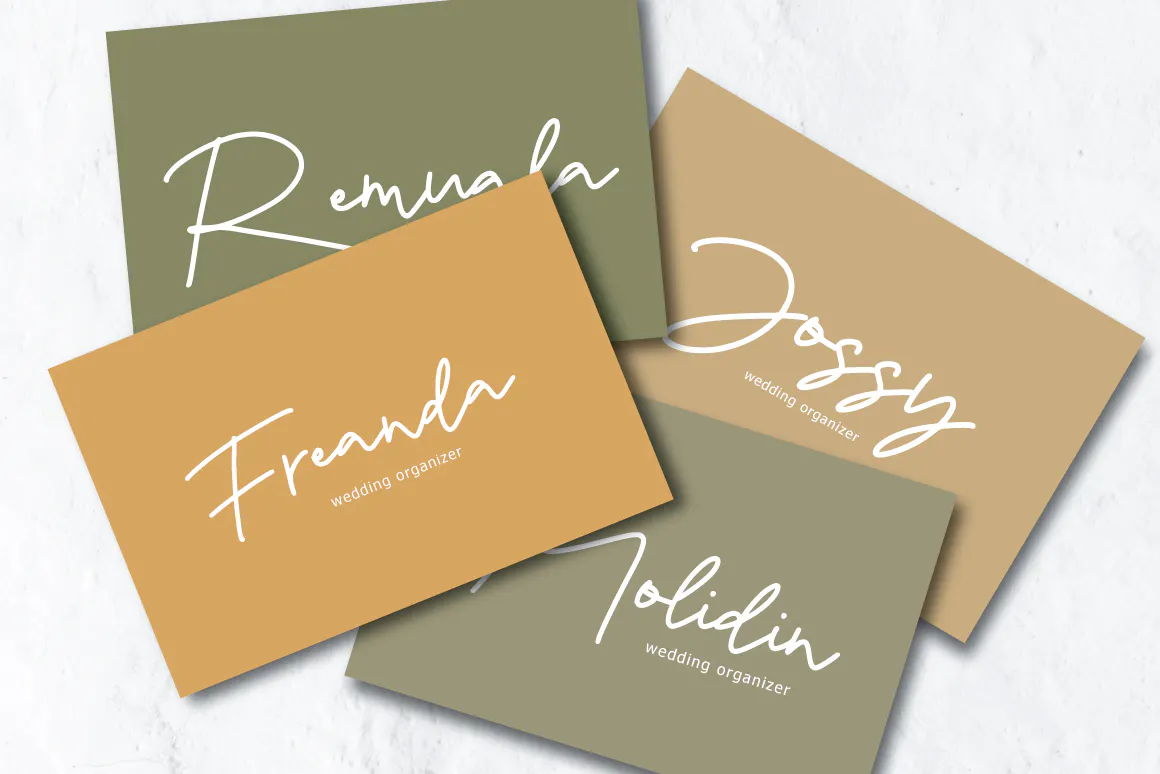 漂亮的手写签名风格装饰字体 Miguera - Casual Handwritten