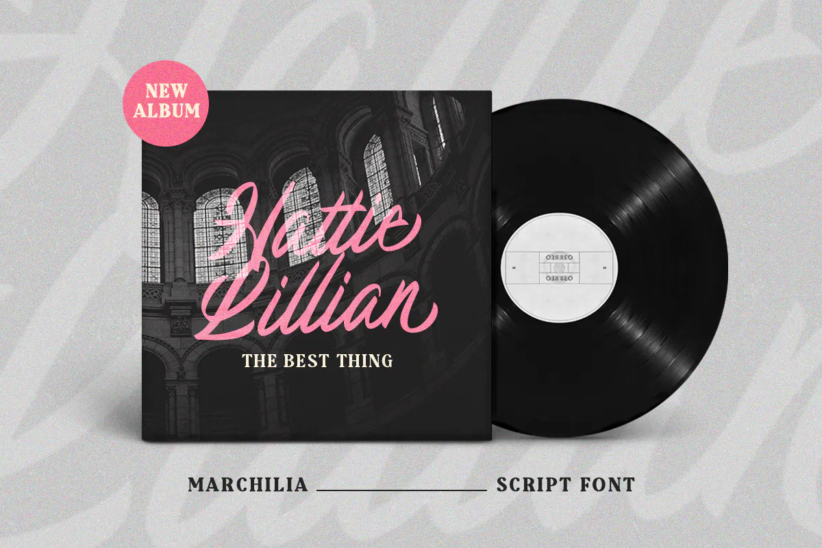 休闲风英文画笔字体 - The Marchilia-9 休闲风英文画笔字体 - The Marchilia