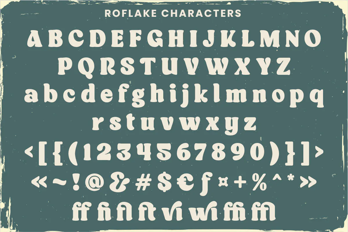 经典复古衬线风格的完美英文字体 - Roflake Boldly Vintage Style Font-12 经典复古衬线风格的完美英文字体 - Roflake Boldly Vintage Style Font