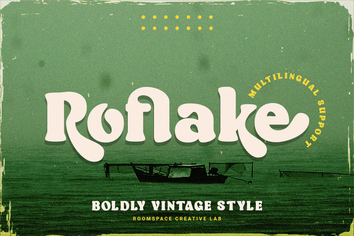 经典复古衬线风格的完美英文字体 - Roflake Boldly Vintage Style Font-15 经典复古衬线风格的完美英文字体 - Roflake Boldly Vintage Style Font