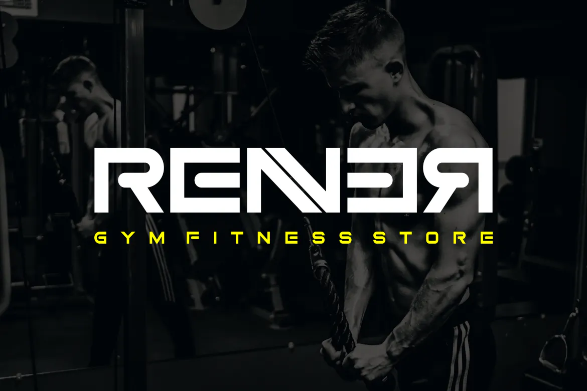 富有力量感的品牌装饰设计英文字体 - Gednner Font Modern Font-2 富有力量感的品牌装饰设计英文字体 - Gednner Font Modern Font