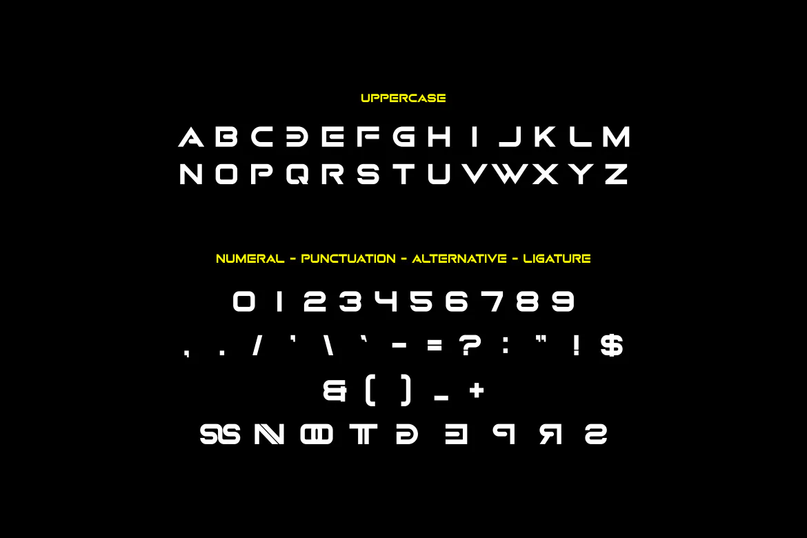 富有力量感的品牌装饰设计英文字体 - Gednner Font Modern Font-6 富有力量感的品牌装饰设计英文字体 - Gednner Font Modern Font