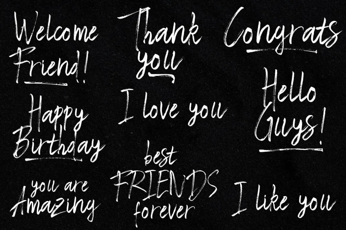 令人惊叹的手写签名风格英文字体 - Broken Brush