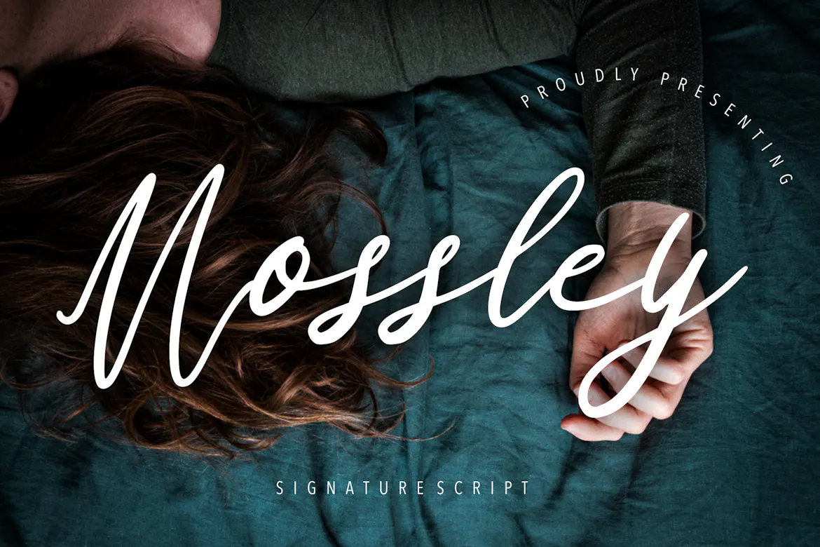漂亮好看的婚礼签名手写英文字体 – Mossley Signature Wedding Font