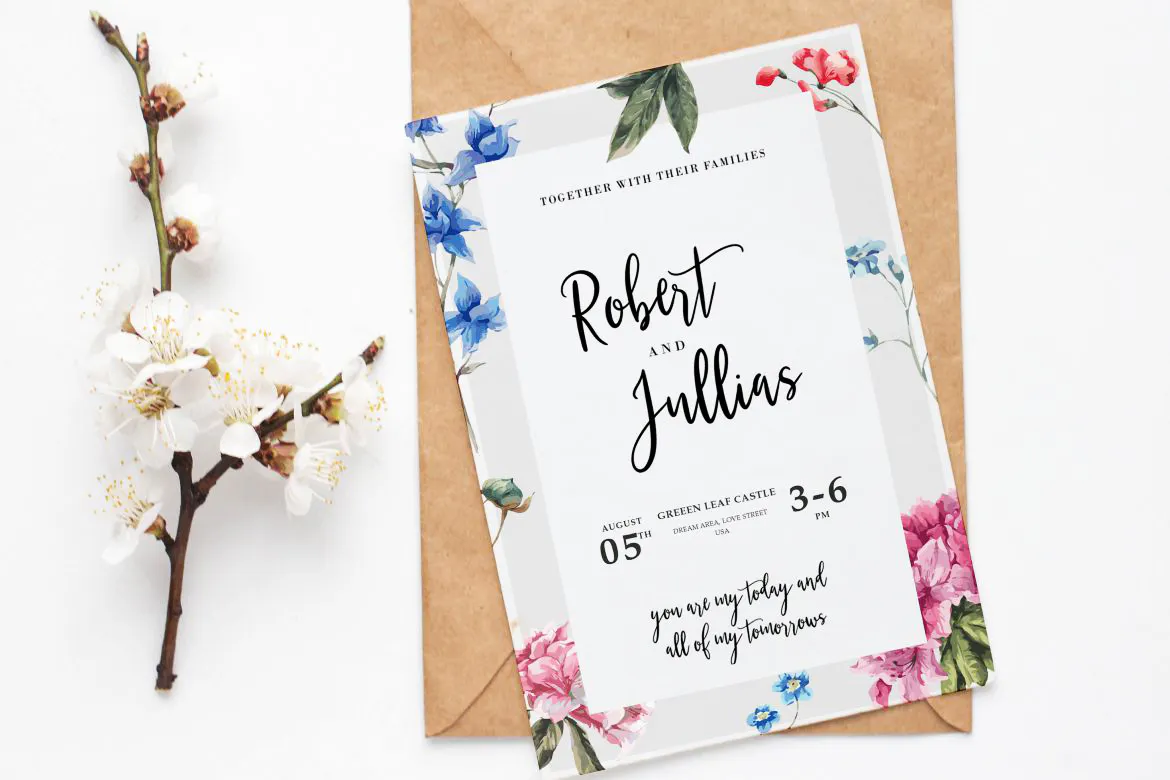 优雅自然的手写书法现代字体 - Gesthyla Calligraphy Wedding Font