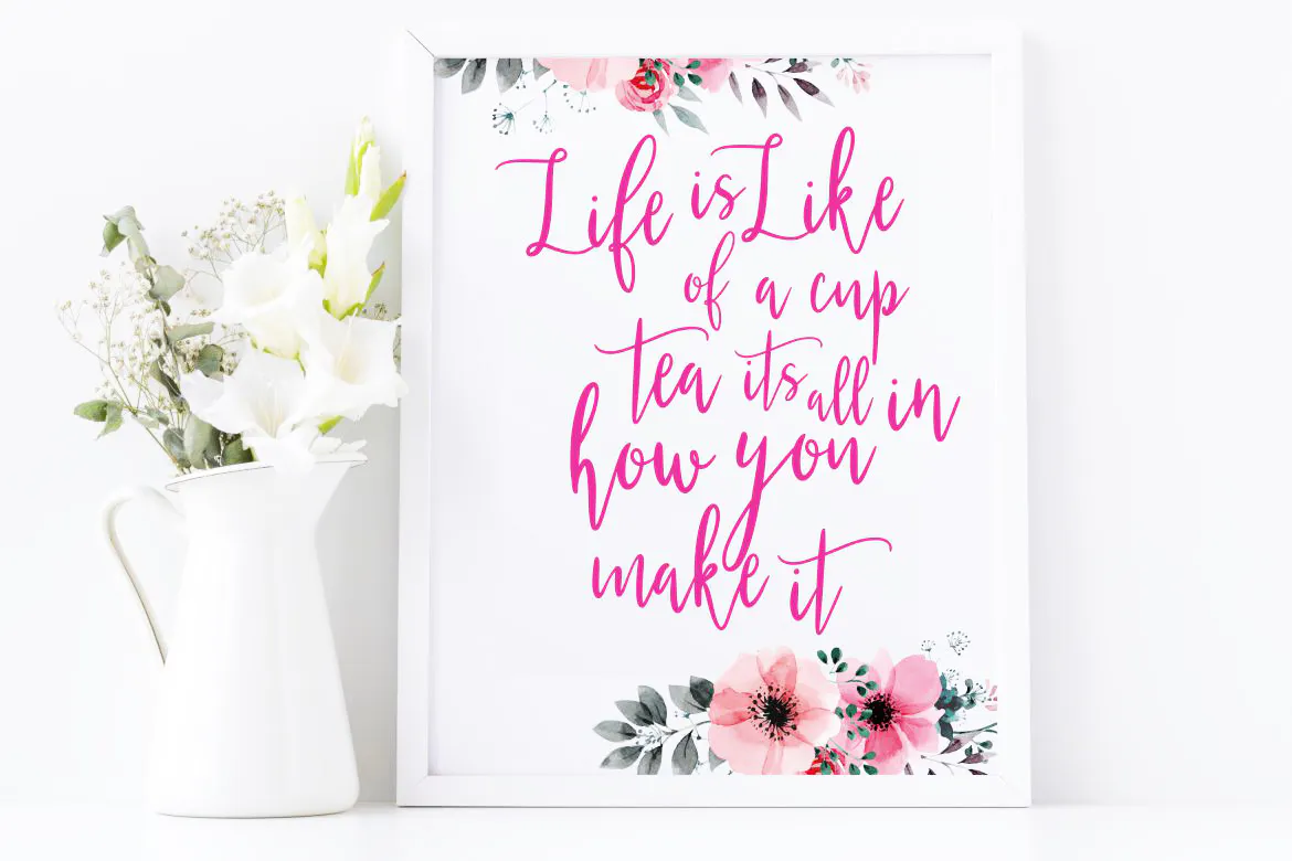 优雅自然的手写书法现代字体 - Gesthyla Calligraphy Wedding Font