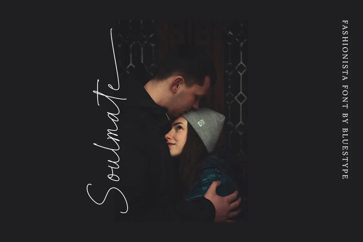 现代优雅豪华感手写签名英文字体 Fashionista – A Connected Script