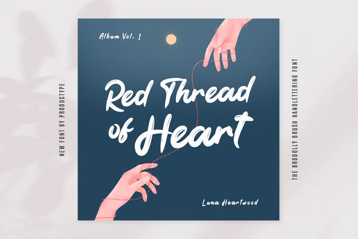 休闲优雅的英文手写字体 the Brodolly - Brush Handwritten Font