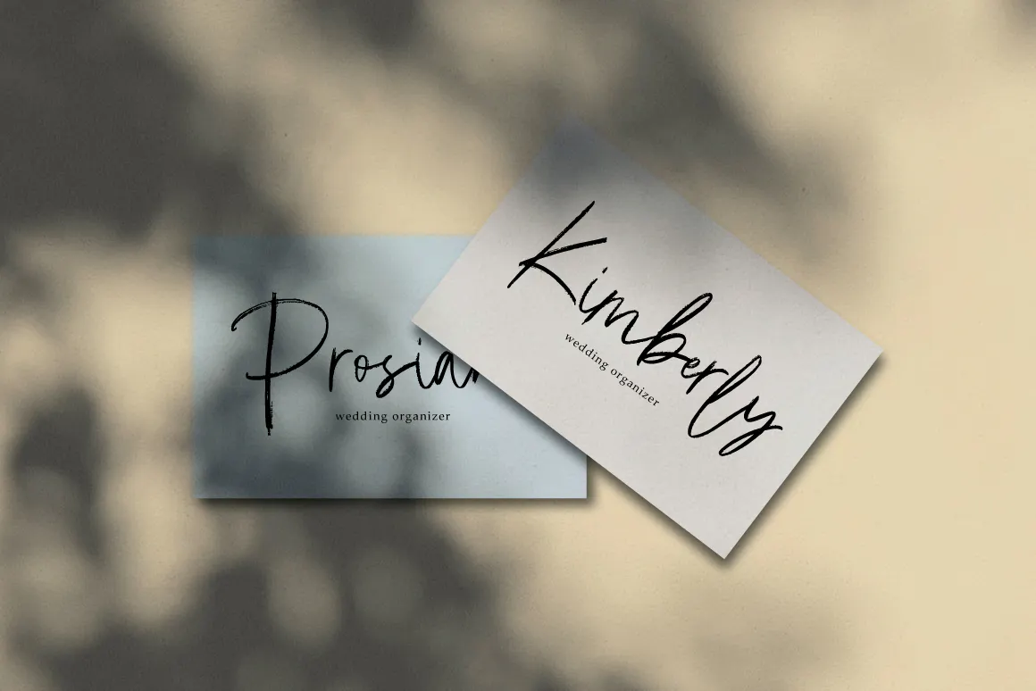 漂亮的英文手写签名字体 Emoray - Signature Brush