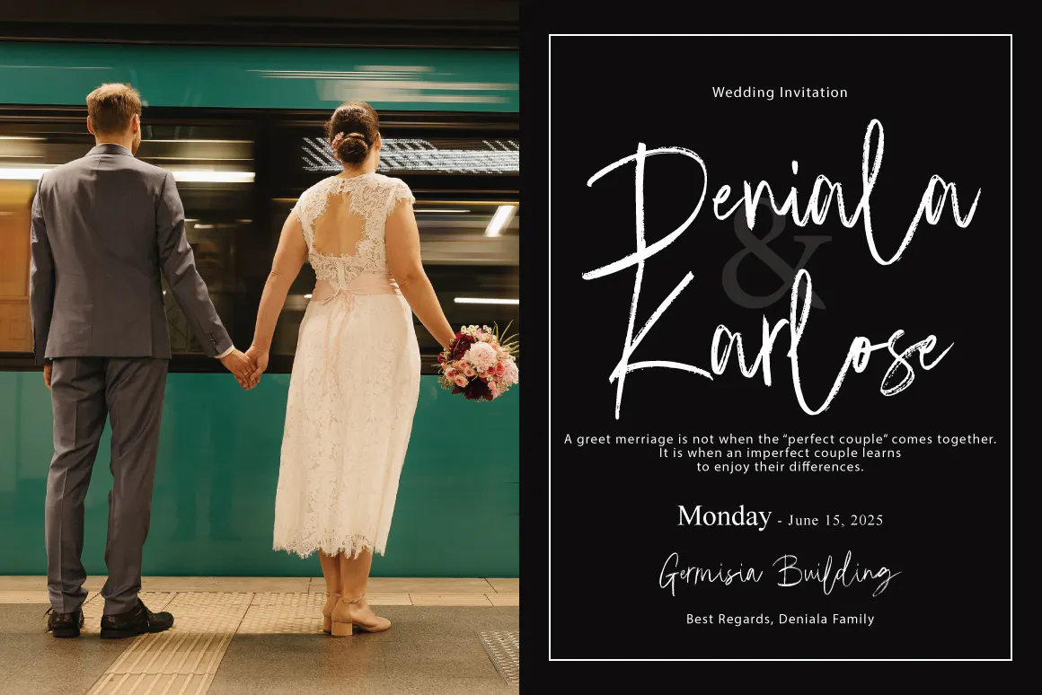 漂亮的英文手写签名字体 Emoray - Signature Brush