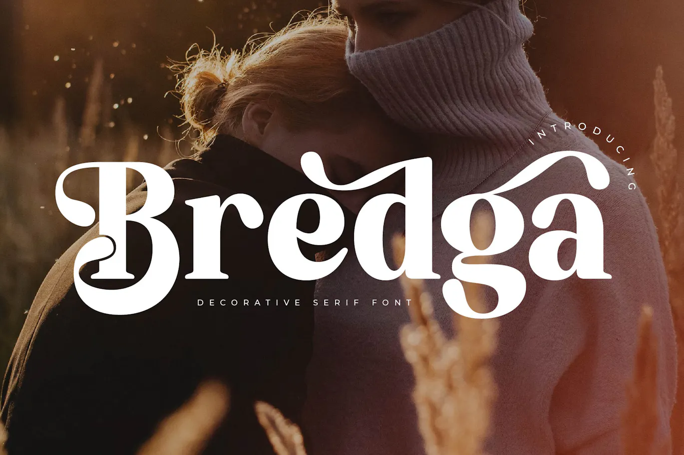 Bredga装饰衬线字体 – Bredga Decorative Serif Font