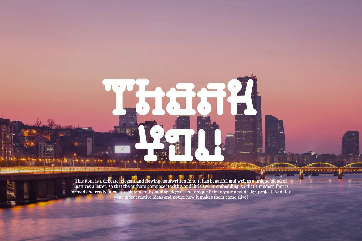 精致优雅的韩文风格字体 - Hakorel