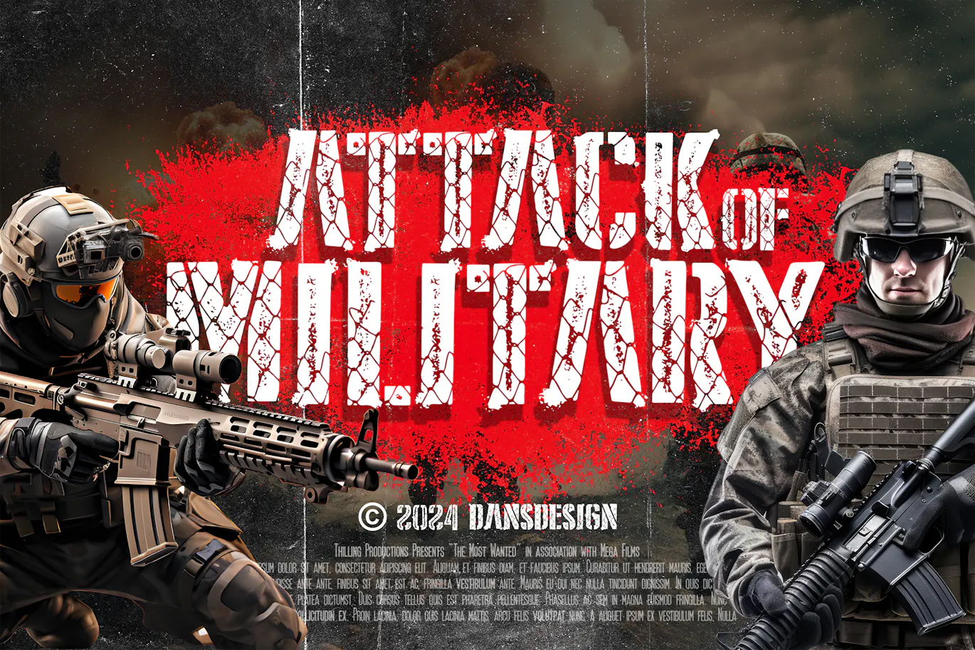 复古纹理感的用于军事题材设计英文装饰字体 - SCARS-2 复古纹理感的用于军事题材设计英文装饰字体 - SCARS