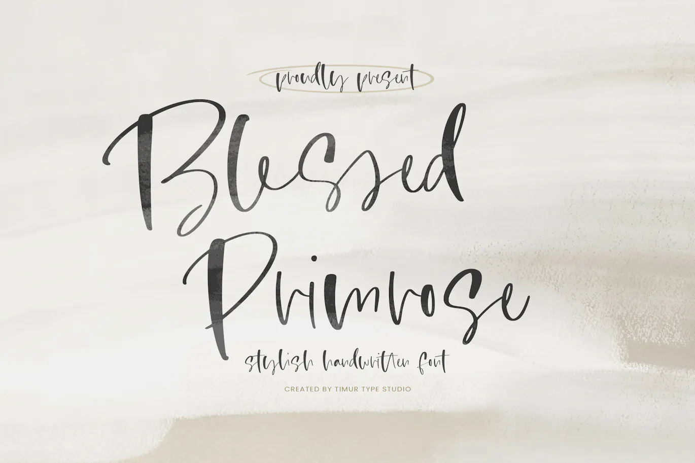 时尚精致优雅的英文手写字体 - Blessed Primrose - Stylish Handwritten Font TT