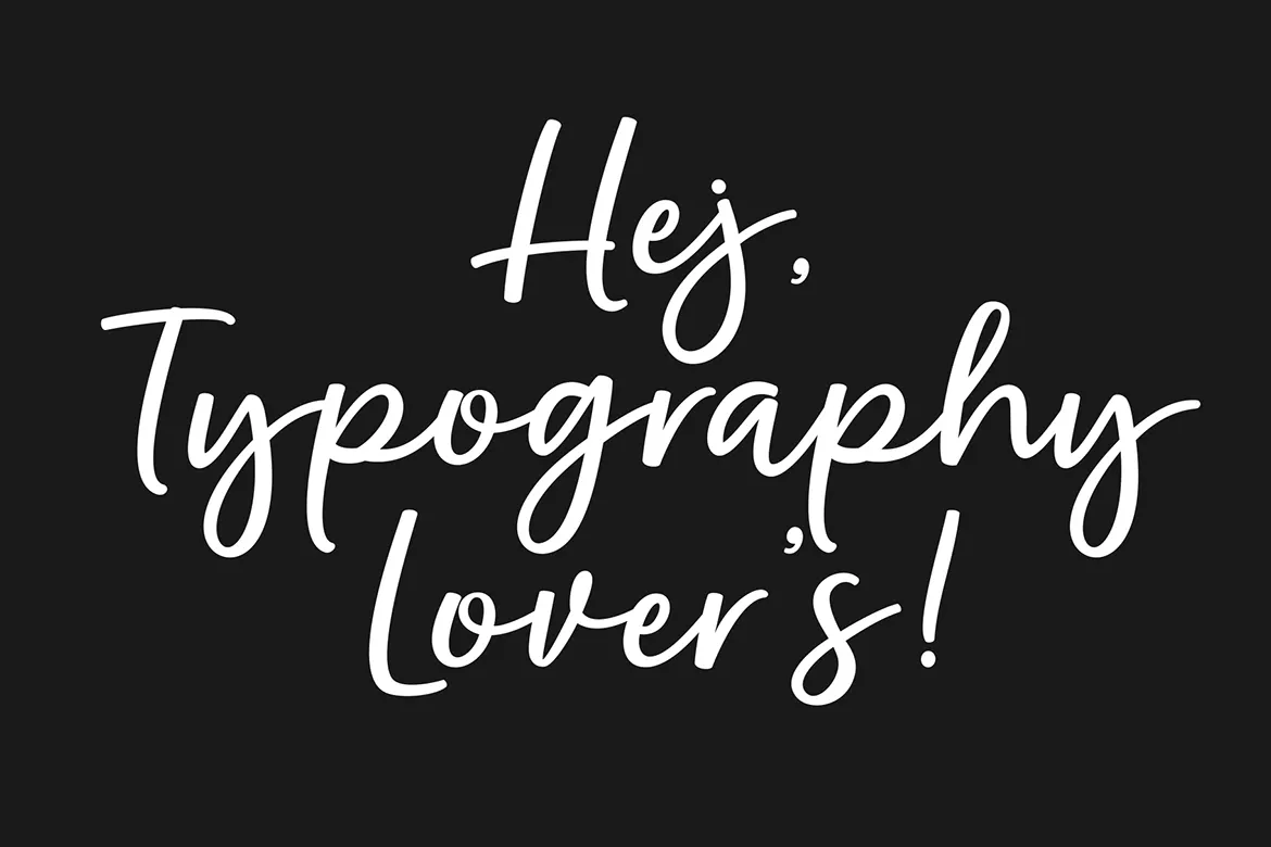 帅气浪漫的手写字体 Handsome Romantic - Elegant Handwritten Font