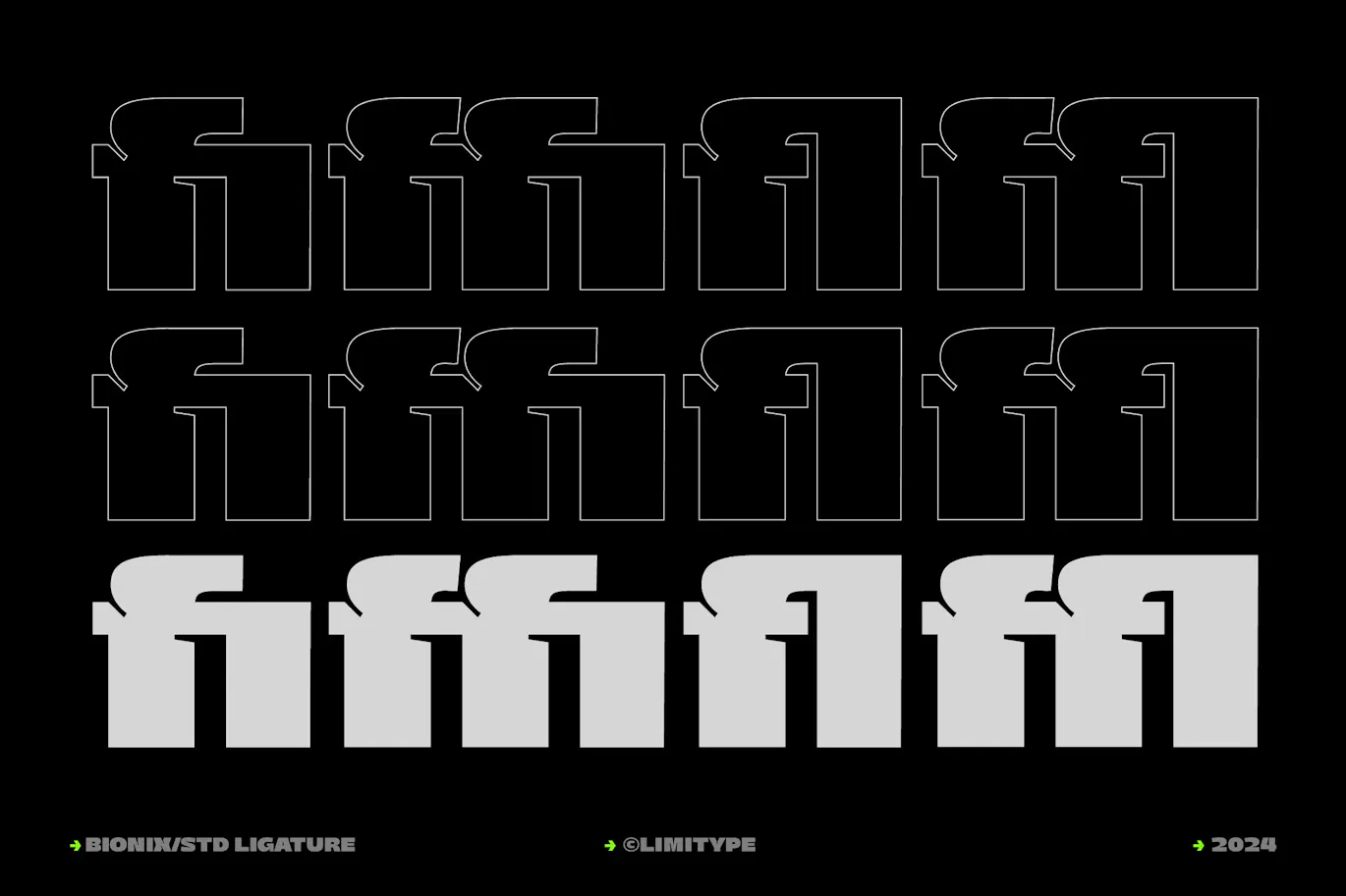 未来感的英文粗体无衬线装饰字体 - Bionix - Bold Futuristic Font