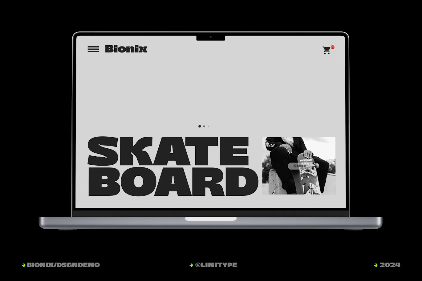 未来感的英文粗体无衬线装饰字体 - Bionix - Bold Futuristic Font