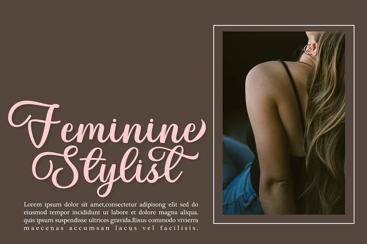 现代而奢华的英文手写书法字体 - Maternal