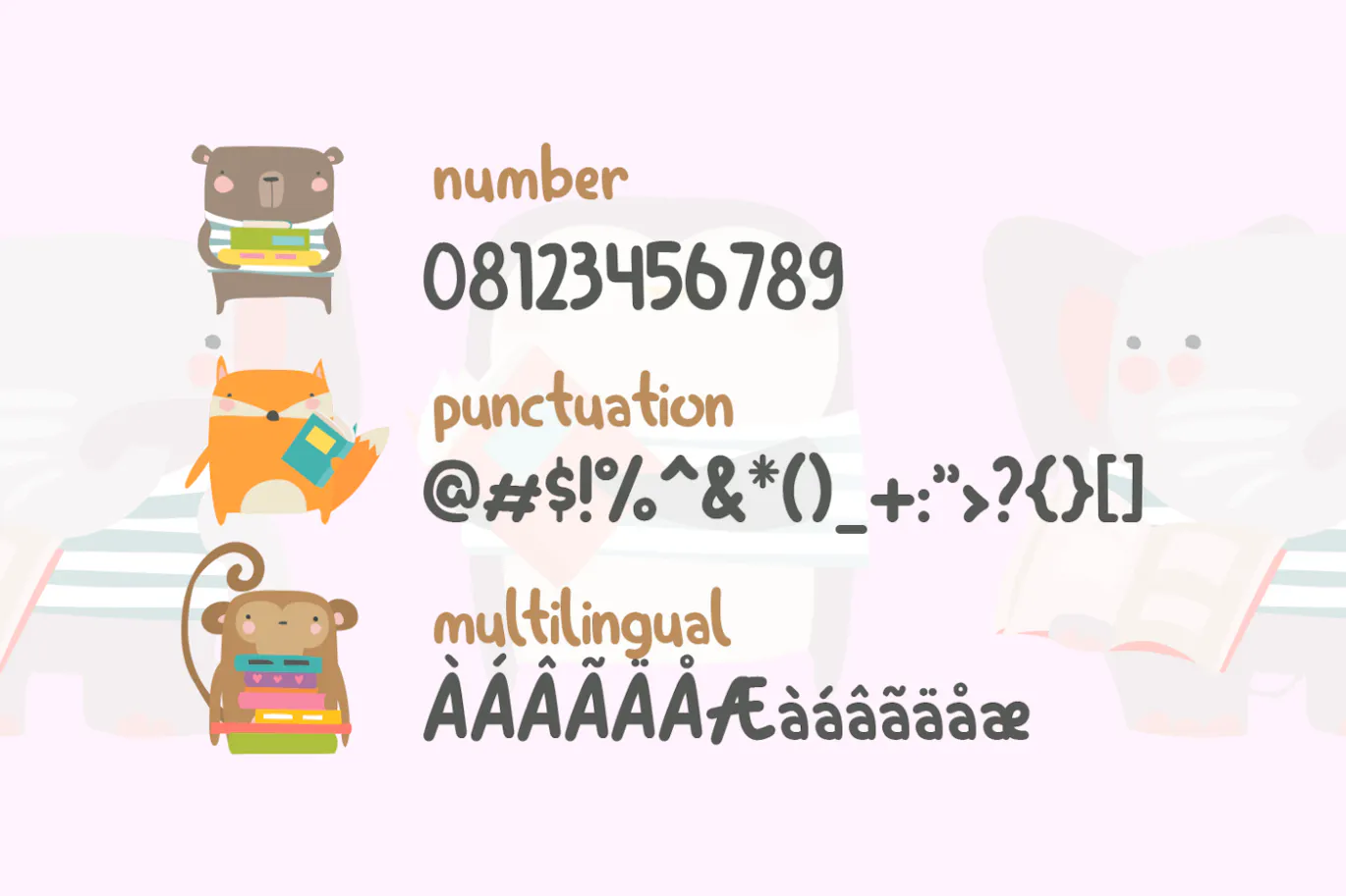 俏皮的装饰字体 - TS Going to School